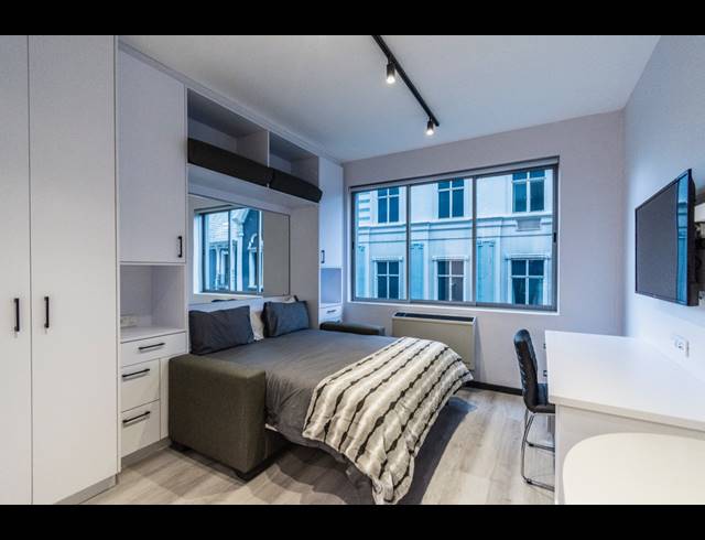 0.5 BEDROOM APARTMENT TO LET IN CAPE TOWN CITY CENTRE